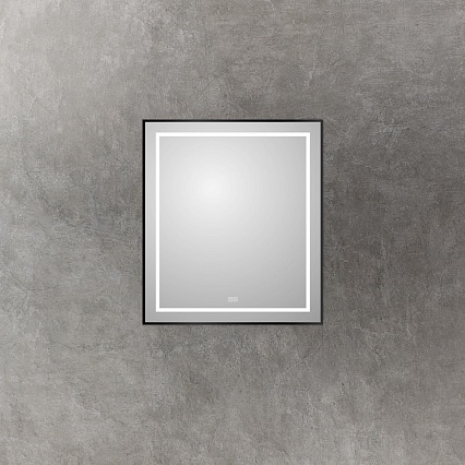 Зеркало BelBagno SPC-KRAFT-700-800-LED-TCH-WARM-NERO 70x80 см антипар, черный