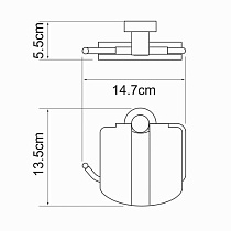 Держатель туалетной бумаги WasserKRAFT Donau K-9425