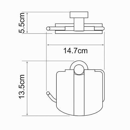 Держатель туалетной бумаги WasserKRAFT Donau K-9425