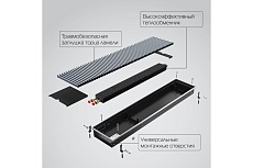 Внутрипольный конвектор Royal Thermo ATRIUM-90/250/1800-DG-U-NA НС-1430125