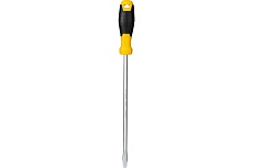Шлицевая отвертка Deli SL8х200мм DL6382501 Cr-V, магнит, TPR+PP ручка 98358