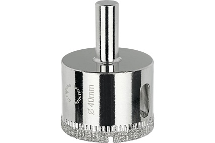 Коронка алмазная по керамике, плитке и стеклу 40 мм Diamond Industrial DIDCBC040