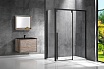 Душевой уголок Vincea Lugano VSR-1L8015CLB-1 150x80 черный, прозрачный