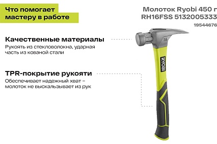 Молоток Ryobi 450 г RH16FSS 5132005333