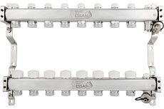 Коллекторная группа Essan GROUP803 нержавейка, 1"x3/4" EK 8 выходов, без расходомеров 180322508-77
