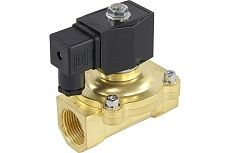 Электромагнитный клапан DN.ru соленоидный двухходовой VS2W-200V-NC Ду20 Ру7 24В DC D130-01021