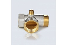 Штуцер пятивыводной Aquasfera 3x1&quot;+2x1/4&quot; латунь никелированная 9036-02 215-0216
