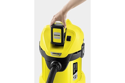 Хозяйственный пылесос Karcher WD 3 Battery без аккумулятора в комплекте 1.629-910