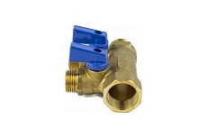 Коллектор Aquasfera латунь, шаровой кран, синий, 3/4&quot;, 3 выхода, 1/2&quot;, 35 мм 9025-02 027-8991