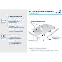 Поддон для душа RGW STL 14212816-01 160x80 белый