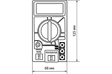 Цифровой мультиметр TDM серии МастерЭлектрик М-7300 SQ1005-0010
