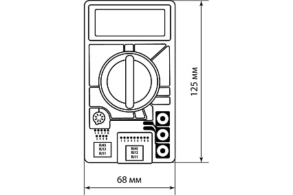 Цифровой мультиметр TDM серии МастерЭлектрик М-7300 SQ1005-0010