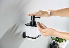 Дозатор для мыла Aquatek Либра AQ4305MB черный матовый