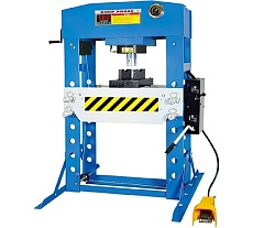 Пресс гидравлический Rossvik 100 тонн, напольный, ручной/пневматический привод, цвет синий RAL 5005 HJ0813CE.5005