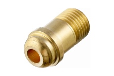 Переходник М16x1.5 LH-М12x1.25 LH (левый, латунь) ПТК 40862