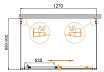 Душевой уголок Cezares MOLVENO-AH-12-130/90-C-Cr-IV 130x90 прозрачный