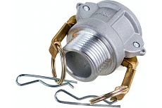 Камлок соединение типа B (1&quot;; розетка; наружная резьба BSP; алюминий) TITAN LOCK TL100BAL