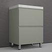 Тумба с раковиной Style Line Манхэттен 60 см напольная, олива