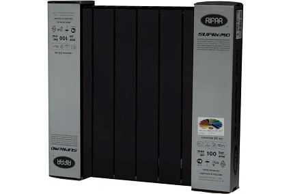 Радиатор Rifar SUPReMO 500x8 секций НП правый VR Антрацит S500-8 VR/9005
