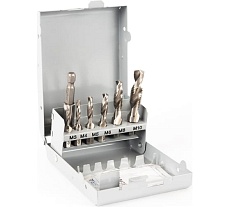 Набор комбинированных сверло-метчик бит GSR М3-М10 + переходник 1/4&quot; 00708020