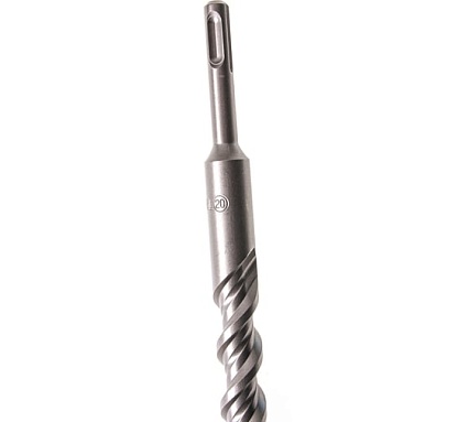 Бур по бетону, двойная спираль, Cobalt W-tip (20x600 мм; SDS PLUS) Denzel 705050