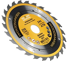 Диск пильный по дереву WoodMaker 210x30 мм, Z=24, АТВ Diamond Industrial DIDD210Z24
