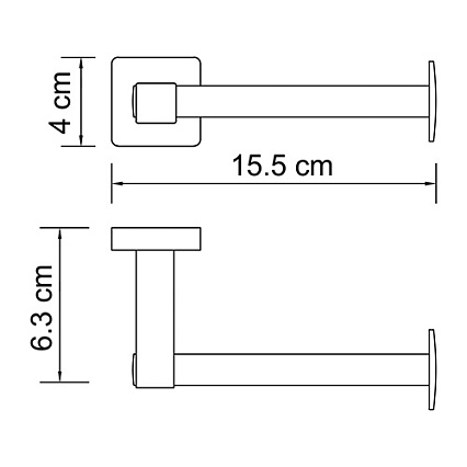 Держатель туалетной бумаги WasserKRAFT Dill K-3996