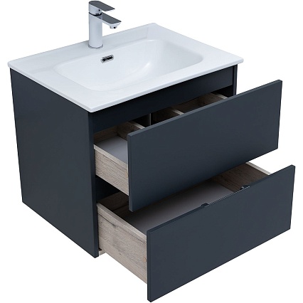 Мебель для ванной Aquanet Алвита New 60 см антрацит