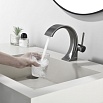 Смеситель для раковины Black&White Gravity GF-7106-GM оружейная сталь