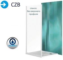 Боковая стенка Roltechnik Classic Line CZB 90 см, узорчатое стекло/профиль хром