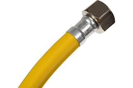 Подводка для газа СТМ ГАЗ ПВХ, 1/2", гайка-гайка, 180 см CGVF1218