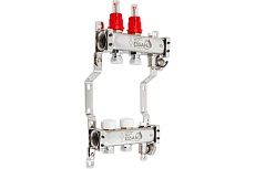 Коллекторная группа Essan GROUP802 нержавейка, 1"x3/4" EK 2 выхода, с расходомерами 180222502-77