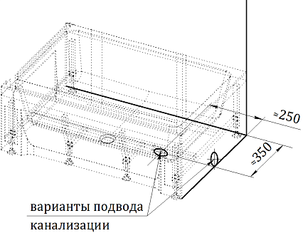 Поддон для душа Радомир Верчелли 1-11-0-2-0-013 119x81 R