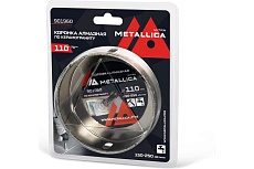 Коронка алмазная 110x70 мм, #46, со сверлом, по керамограниту, плитке, в блистере METALLICA Ultra 901960