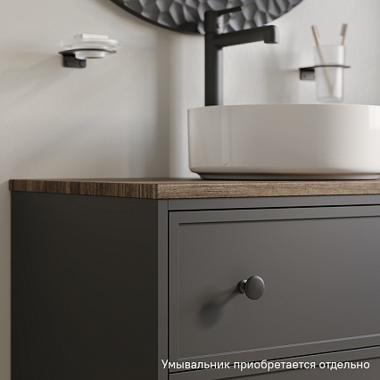 Тумба со столешницей Iddis Torr 80 см, МДФ макадамия орех