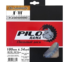 Диск пильный по ламинату и алюминию (185х30/20 мм; 54TPI) Pilorama 511854