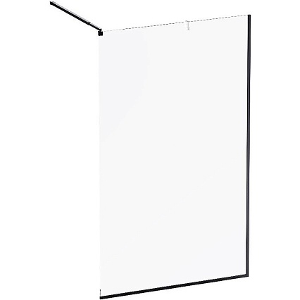 Душевая перегородка Am.Pm Func W84WI-120-F1-BTE 120x200 черный матовый, прозрачное