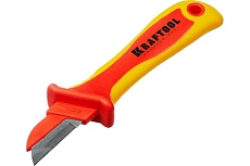 Диэлектрический, прямой нож электрика Kraftool KN-1 1000В 45401