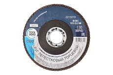 Круг лепестковый торцевой 125x22 мм, Р100, оксид алюминия Toolberg 2213210 Лк-00003390