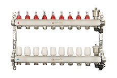 Коллекторная группа ONDO нержавеющая сталь, 9 выходов, в сборе OKGSET09A