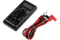 Мультиметр Тундра mini, DT-182, ACV/DCV, DCA, 200-200MΩ, проверка батареек 1.5 и 9 V 1026052
