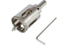 Коронка алмазная с направляющим сверлом по стеклу и керамической плитке 35 мм Резолюкс 64035