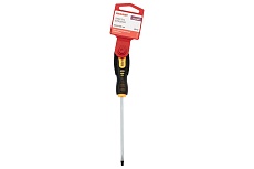 Шлицевая отвертка Rexant SL 3х100 мм, двухкомпонентная рукоятка 12-6421