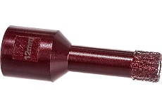 Коронка алмазная вакуумная по камню D12-10W-35L-M14 (12х35 мм; М14) Messer 06-35-012