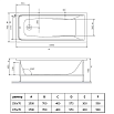 Акриловая ванна Vincea VBT-2G150 150x70 белый