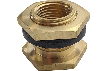 Штуцер для врезки в бочку 1/2" ВР х 3/4" НР HG 1896219