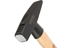 Слесарный молоток Denzel 200 г, кованый квадратный боек, буковая рукоятка 10426