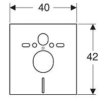 Звукоизолирующая прокладка Geberit для унитаза,биде 156.050.00.1