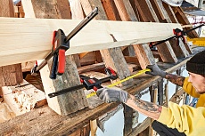 Струбцина пистолетного типа BESSEY 2.7 кН, 600 x 90 мм, распор 195-790 мм BE-EZXL60-9