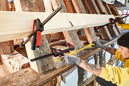 Струбцина пистолетного типа BESSEY 2.7 кН, 600 x 90 мм, распор 195-790 мм BE-EZXL60-9